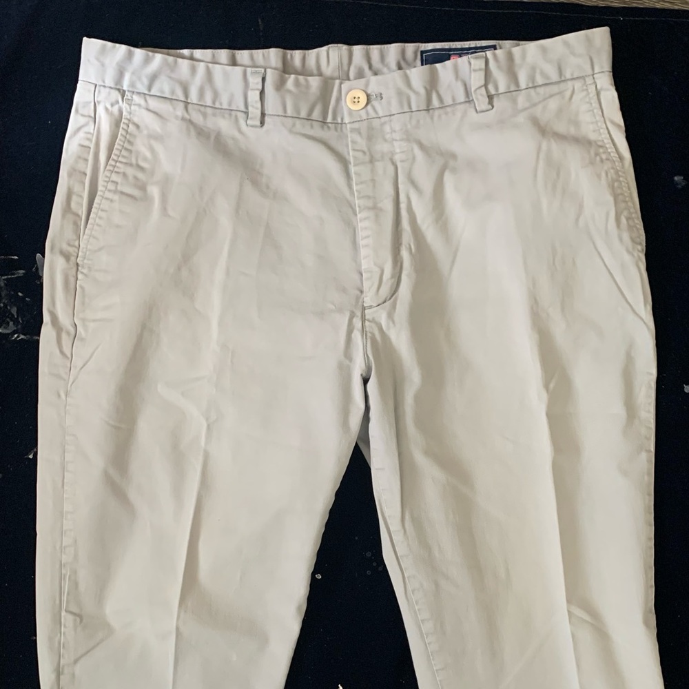 VINEYARD VINES Slim Fit Dove Grey Breaker Pant